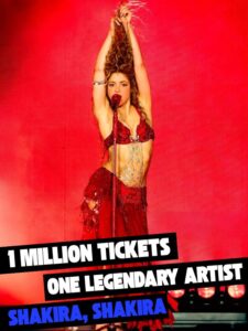 Shakira Makes History 1 Million Tickets Sold in Mexico