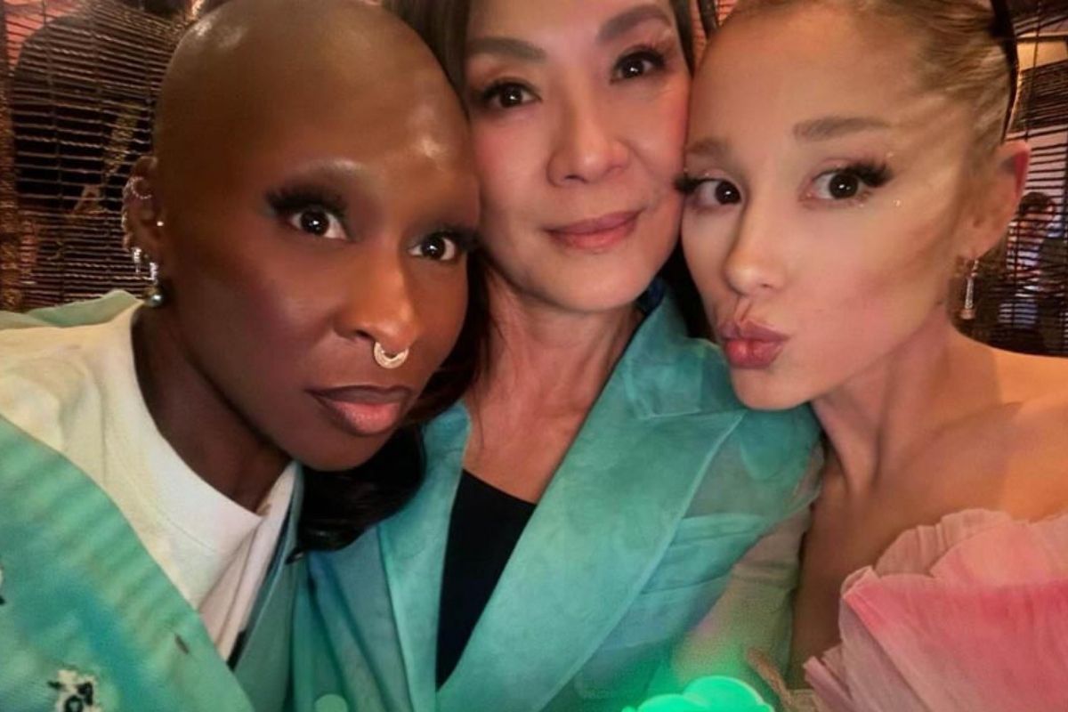 Ariana Grande, Cynthia Erivo and Michelle Yeoh