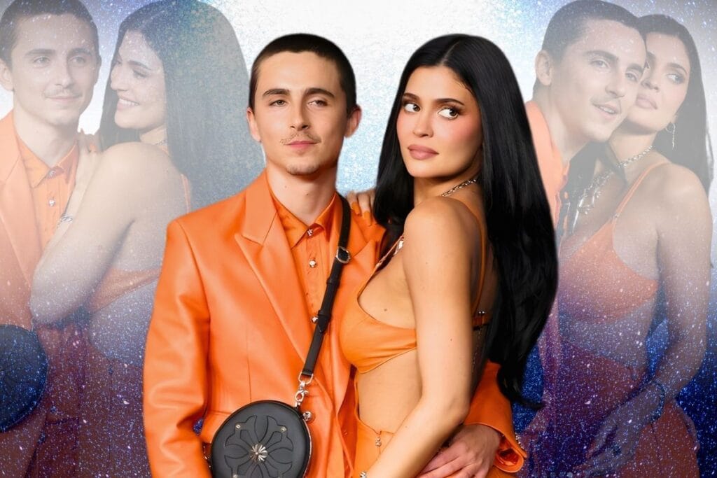 Kylie Jenner and Timothée Chalamet Show Up in Matching Orange at Marty Supreme Premiere