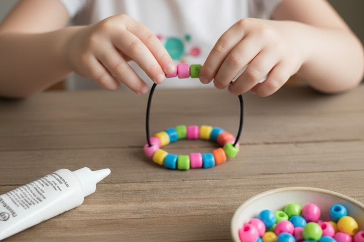 Beaded Hair Elastics for Quiet Afternoons