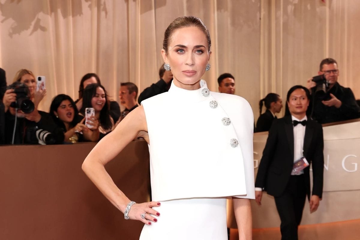 Emily Blunt in a Louis Vuitton Gown