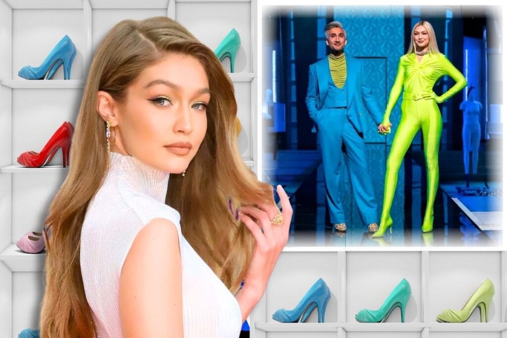 Gigi Hadid Keeps Rocking These £2,000 Eye-Popping Neon Heels