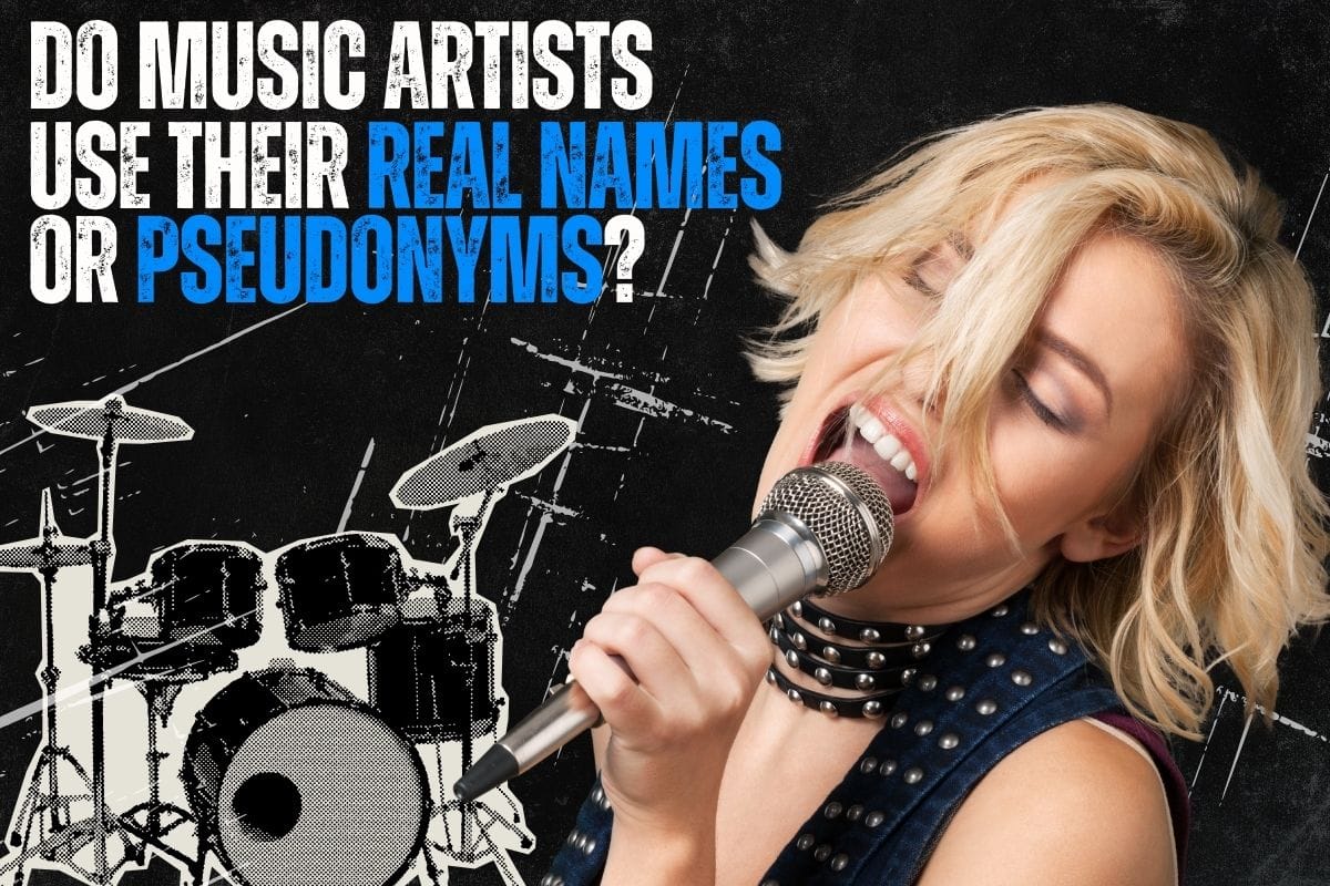 do music artists use their real names or pseudonyms?