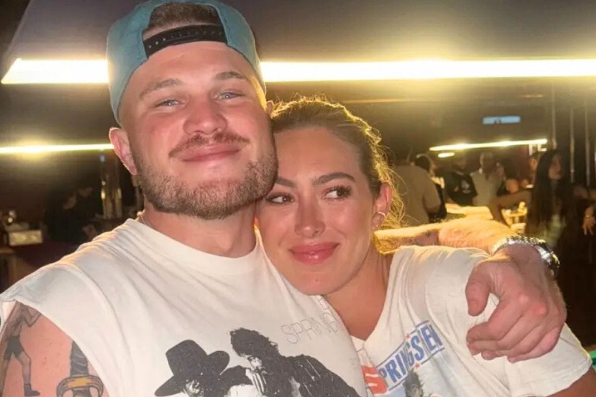 zach bryan wwedding with Samantha Leonard