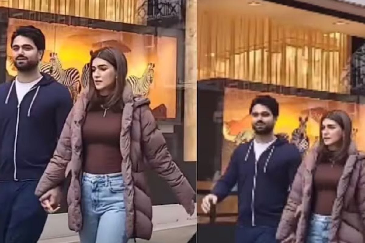 Kriti Sanon was spotted hand-in-hand with Kabir Bahia