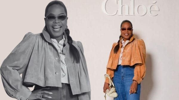 Oprah Winfrey Stuns in Salmon Blazer and Balloon Pants at Paris Fashion Week 2026