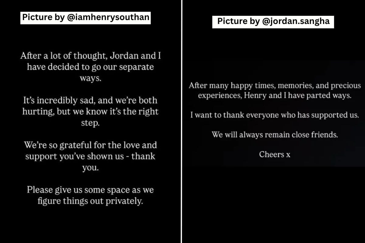 Jordan Sangha And Henry Southan Instagram story