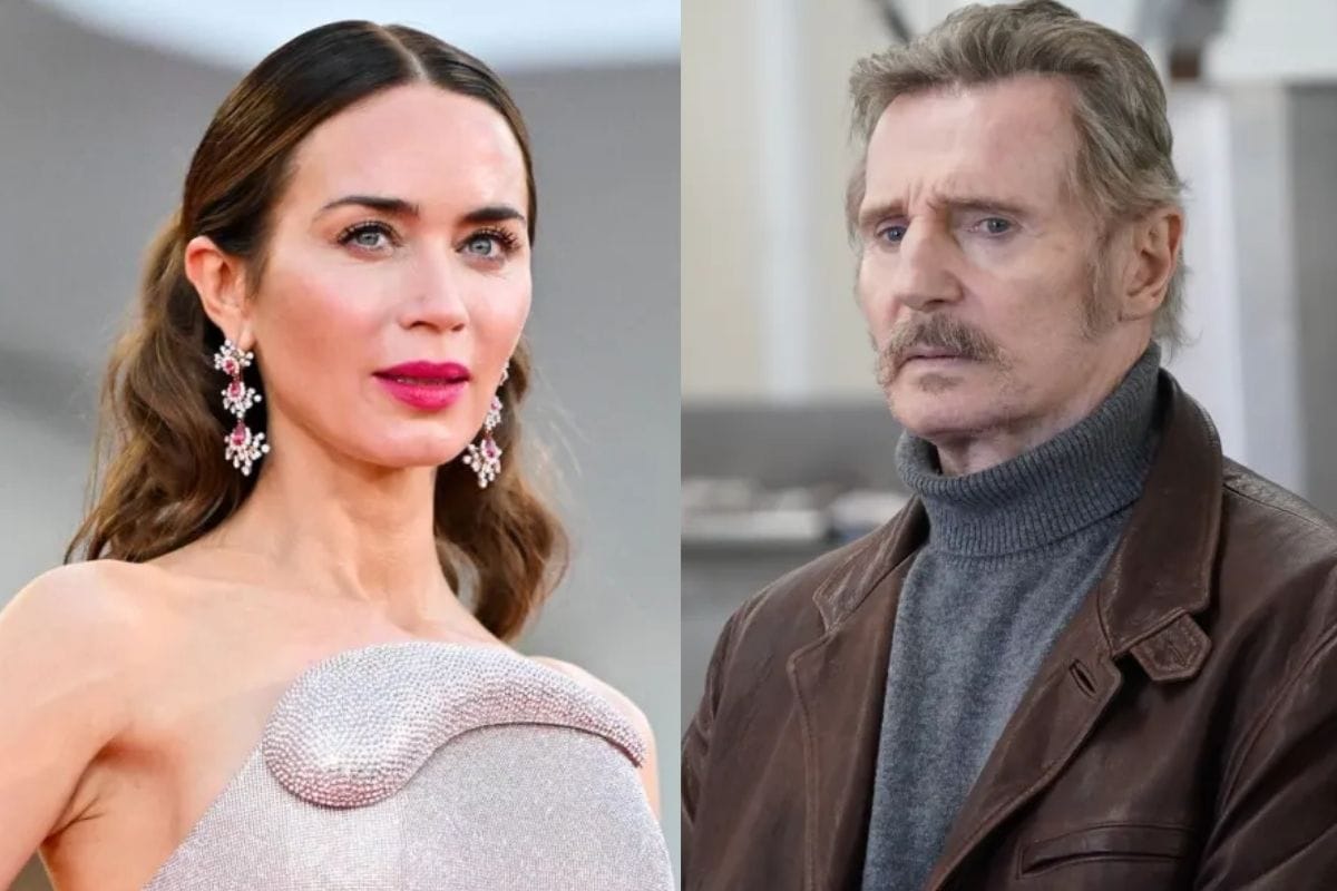Liam Neeson and Emily Blunt