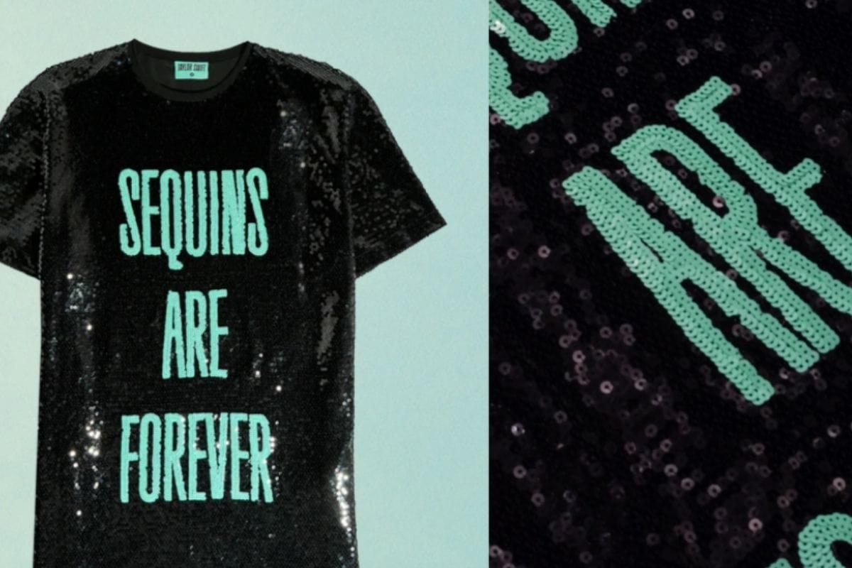 Taylor Swift Sequins T-shirt dress