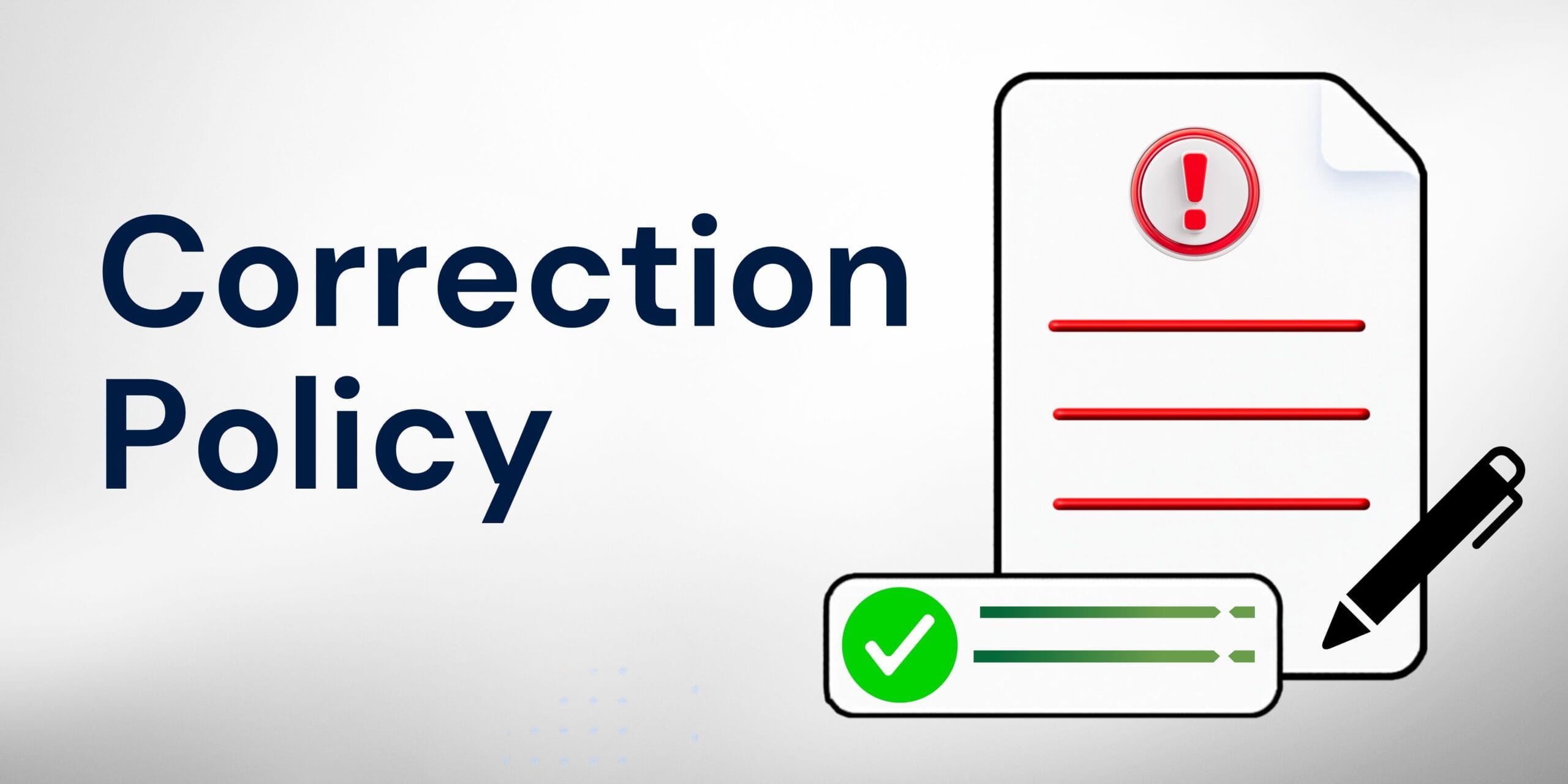 Correction Policy Page