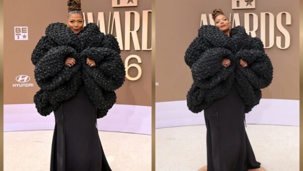 Queen Latifah Turns Heads at BET Awards 2026 Red Carpet in a Dramatic Oversized Coat Look