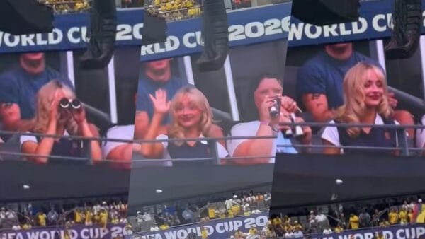Sabrina Carpenter Seen with Binoculars at FIFA World Cup While Cheering Like a True Football Fan