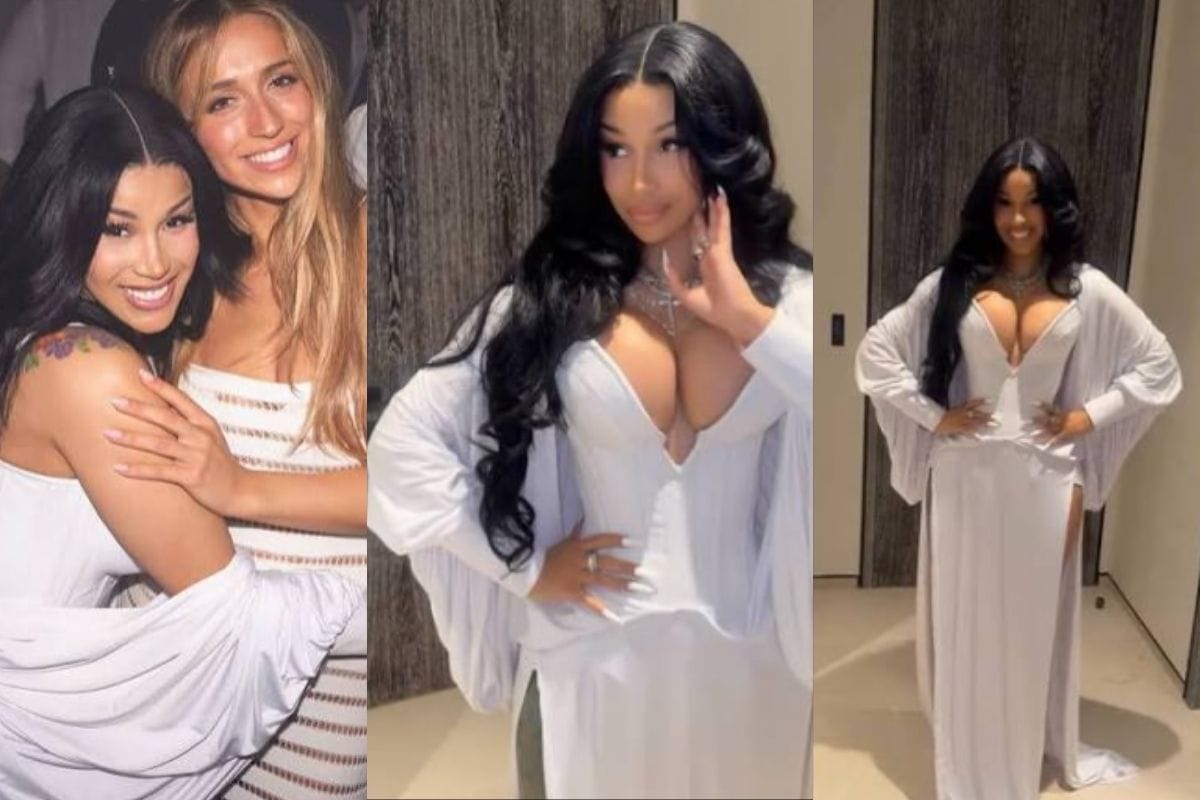 Cardi B at Michael Rubin 2026 White Party