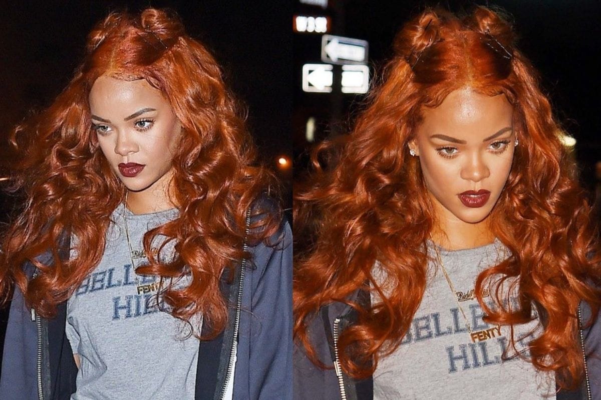 Rihanna 2015 Gingerbread Hair Look