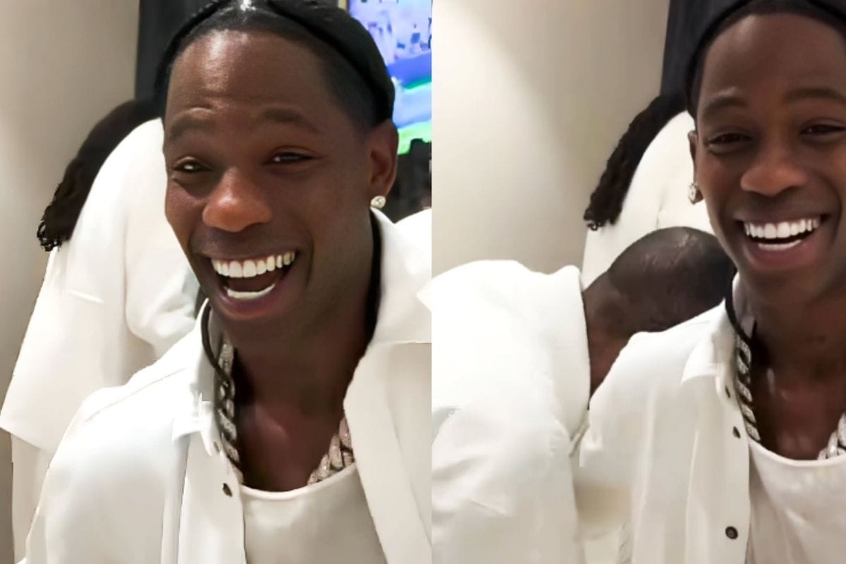 Travis Scott at Michael Rubin’s 2026 White Party